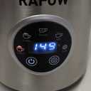 5 in 1 Electric Milk Frother: 16.9oz/500ml Large Capacity Dishwasher Safe Milk Steamer for Hot & Cold Milk Froth - Automatic Milk Frother & Warmer for Latte, Cappuccinos, Macchiato, Hot Chocolate