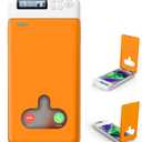 Phone Lock Box with Timer for iPhone and 6.7inch Android Phones, Portable Self-Control Timed Phone Locker to Help Kids, Students, Adults Focus Back, Phone Jail to Prevent Phone Addiction(Orange)