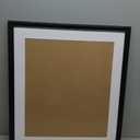 22x25 Picture Frame Black Solid Wood Poster Frame 18X21 with White Mat & Hanging Hardware Fits 22x25 or 18x21 photo frame (T23B2225W1821)