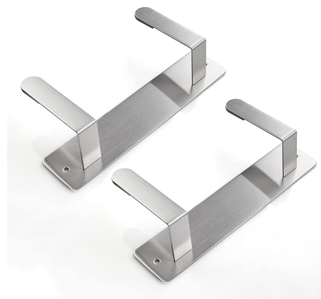 Stainless Steel Wall Mounted Pot Lid Holder Organizer Cutting Board Storage Rack Punch-free Multifunctional Kitchen Shelf 2 PCS50+ bought in past month