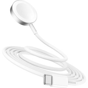 5W Fast Charging USB C Cable 6ft Compatible with Apple Watch Series SE2/8/7,[Apple MFi Certified] Magnetic Watch Charger for iWatch 6/5/4/3/2/1 Includes 38mm 40mm 42mm 44mm 45mm Dimensions - White