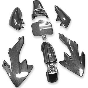 HTTMT XFY-CN Group Motorctcly Carbon Fiber Plastic Fender Kit Body Work Fairing Kit Compatible with CRF XR XR50 CRF50 Clone 125CC Pit Dirt Bike