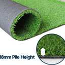 Artificial Grass Turf Lawn-6 x 12 Feet, 0.7" Indoor Outdoor Garden Lawn Landscape Synthetic Grass Mat Fake Grass Rug