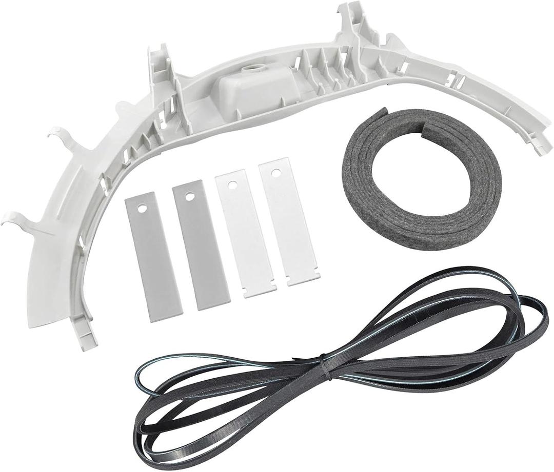 WE49X20697 Dryer Bearing Kit Compatible with G-E Hot-point Dryers Include WE1M504 & WE1M1067 Drum Slides by Fetechmate WE3M26 Top Bearing WE12M29 Dryer Belt WE9M30 Dryer Felt