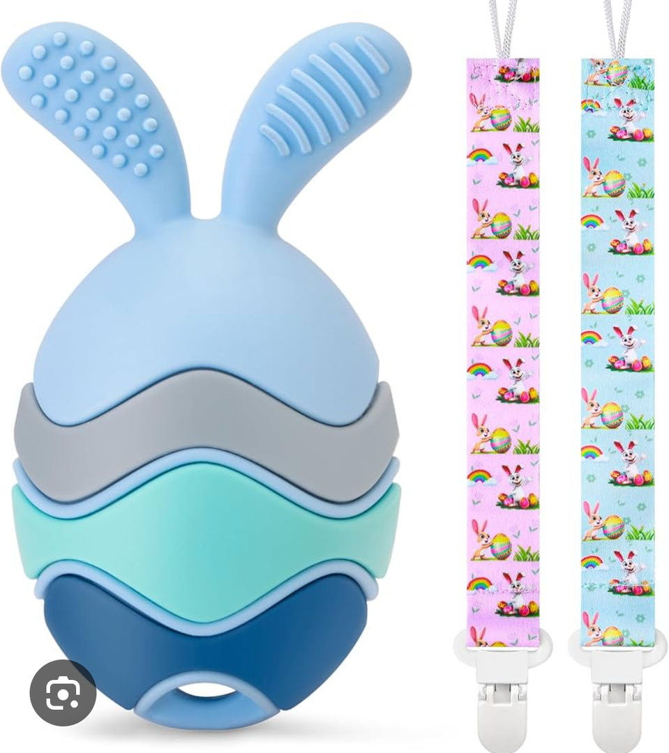 Teething Toy with Easter Egg Bunny