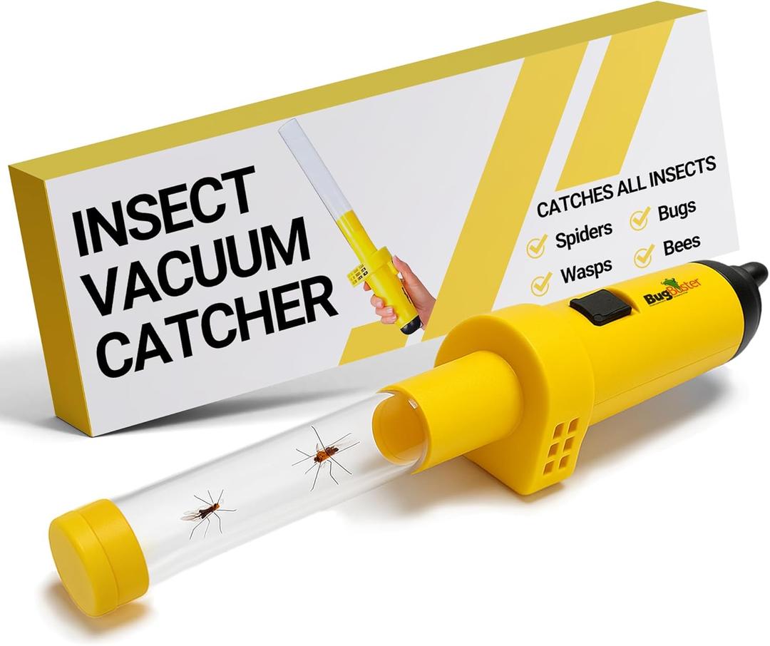 Sonic Technology BugBuster BB100 - Cordless Bug Catcher, Spider Vacuum Grabber for Adults & Kids, Bug Vacuum for All Kinds of Insect, Battery Operated Insect Catcher with Easy On/Off Switch - BB100