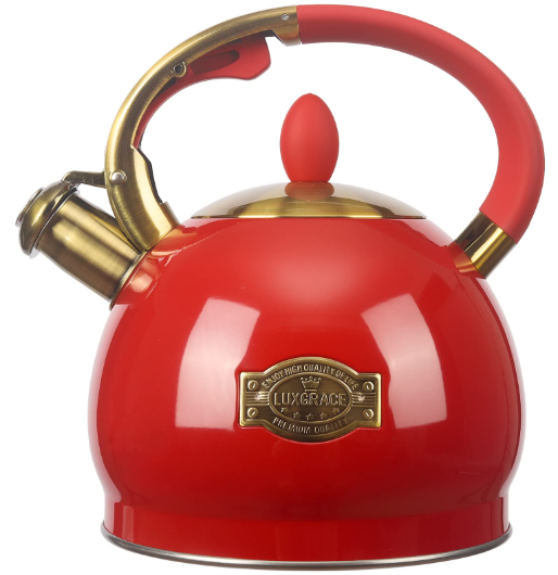 3Quart Whistling Tea Kettle Classic Teapot Stainless Steel Teakettle with Cool Grip for Stovetop