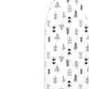 Encasa XO Ironing Board Cover and Pad 49"x18" Standard Size - Thick 3mm Felt Padded Iron Board Cover with Padding, Scorch & Stain Resistant Cotton, Heavy Duty Drawstring, Snug Fit - Black Arrow