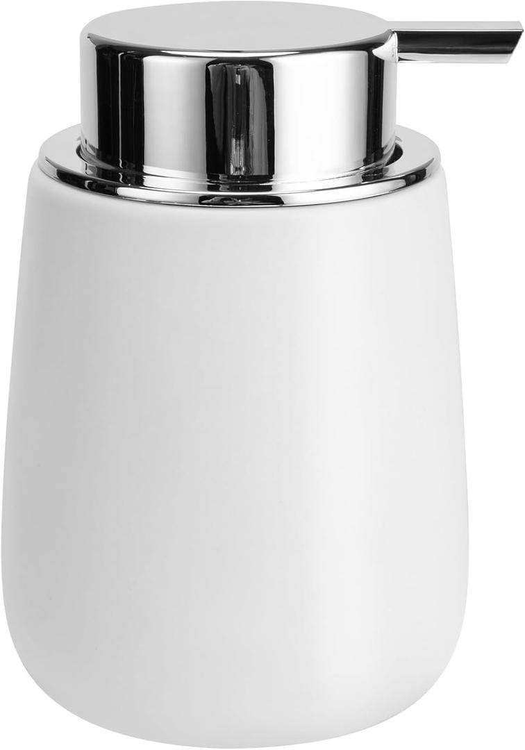 TOOZFO Soap Dispenser Ceramic with EasytoPress Pump Hand Lotion Liquid Dispenser for Shampoo Bathroom Kitchen 12 oz