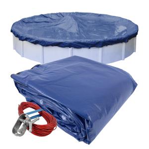 Robelle 30 ft Industrial Ultra Blue Pool Cover for Above Ground Pools