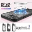 SEXYMOM Magnetic for iPhone 16e Case - Wireless Charging Compatible,Military Drop Tested Cover,Cute Floral Design for Women and Girls,Slim Fit Translucent Matte Phone Case - Blooming Flower