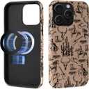 Case for iPhone 15 Pro Max,[Compatible with MagSafe]Retro Western Cowboy Design Phone case,Hybrid Double-Layer Protection,Shockproof Fingerprint Resistant