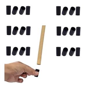 Simpracon 0.5”to 0.55” Silicone Chair Leg Floor Protectors with Felt Chair Leg Caps Bottom Small Furniture Feet Covers for Hardwood Floors Prevent Scratches, 24 PCS