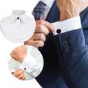 4 x Ouligay 18PCS Collar Extenders Shirt Collar Extenders Pants Button Extender Extender Button Set Collar Button Extender for Mens Dress Shirts Suits Trouser, Coat, Shirts