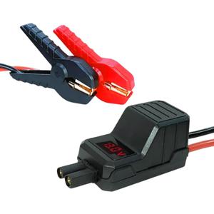 MEGAWISE Smart Jump Starter Clamps, Automotive Booster Clamp Cables Replacement Alligator Clamps with Intelligent LCD Screen for 12V Car Jump Starter and Many Other Brands