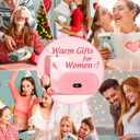 Stocking Stuffers for Women Portable Heating Pad for Period Cramps Cordless Electric Menstrual Heating Pad for Cramp Relief Travel Idea Christmas Gifts for Women Her Mom Teens Girls Mother (Pink)