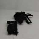 VKP Halloween Outdoor Decorations Hairy Black Spider, Scary Giant Spider Fake Large Spider Hairy Spider Props for Halloween Yard Decorations Party Decor (Black)