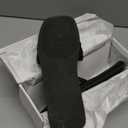 DREAM PAIRS Women's Square Open Toe Slide Sandals Cute Slip on Braided Slides Flat Sandals for Summer (12, Black/Weave)