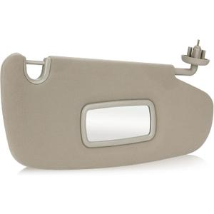 Beige Passenger Right Side Sun Visor Replacement Compatible with 2002-2009 Dodge Ram 1500 2500 3500 Replace 1CT11TL2AA