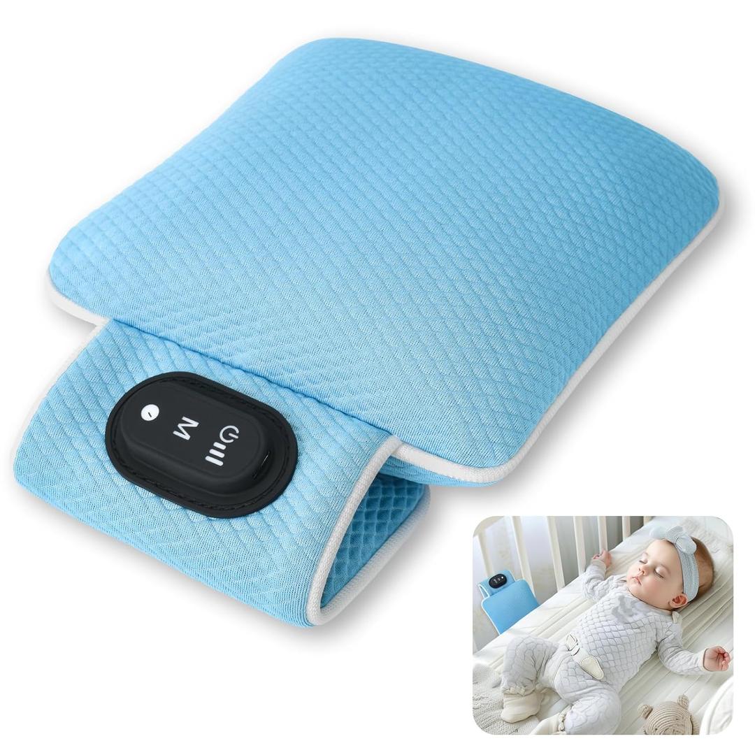 2025 Upgraded Baby Sleep Soother with 3 Vibration Modes & Timer – Portable Vibrating Sleep Aid for Cribs, Strollers, Travel | 90Min AutoOff, Gentle Calming for Babies