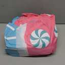 Geyoga 8FT Christmas Inflatable Outdoor Decoration Pink Nutcracker Hold Cake Cane Blow Up with LED Lights Inflatable Nutcracker Yard Decor for Xmas Decorations Outdoor Indoor Xmas Gifts