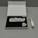 Dermaplane Razor for Women Face, Dermaplaning Tool for Face, Sonic Edge Technology with 13 Replaceable Blades(White-784)