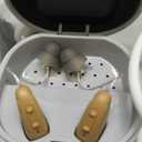 Invisible Rechargeable OTC Hearing Aids for Seniors  16 Channel Digital Sound Processing & Noise Cancelling, Auto On/Off with Charging Case, Smart Comfortable Secure Fit (Beige) (Grey)