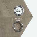 Pitalk Taupe Linen Curtains 84 Inch Length for Bedroom Living Room Soft Thick Textured Brown Window Drapes Semi Sheer Light Filtering Burlap Colored Farmhouse Country Decor 2 Panels Grommet 52x84 Long