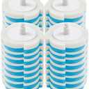 SHKJGS Disposable Toilet Brush Refills, 32 Pcs Compact Blue Scrubber Heads – Bathroom Cleaning Supplies for Toilet, Bathtub, Sink & Washbasin 3 packs