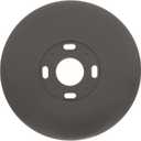MODERN WAVE - Google Nest Thermostat Wall Plate Imperfections Cover 1-Pack (Round, Grey)