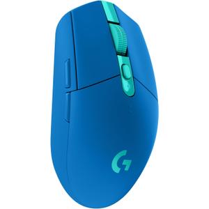 Logitech G305 Lightspeed Wireless Gaming Mouse, Hero Sensor, 12,000 DPI, Lightweight, 6 Programmable Buttons, 250h Battery, On-Board Memory, Compatible with PC, Mac - Blue