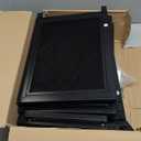 FUQUN Fireplace Tools Set, 5 PCS Heavy Duty Sturdy Fire Place Poker Set with Stand, Wrought Iron Style Hearth Accessories for Indoor/Outdoor Wood Stove Fire Pit 