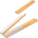 Yellow Mountain Imports American Mahjong Set, Harbor Snow with Beige and Blue Canvas Tote Bag - 4 All-in-One Racks with Pushers, Wright Patterson Scoring Coins, Dice, & Wind Indicator