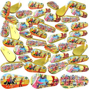 48 Pcs Metal Purim Gragger Noise Makers for Sporting Event Colorful Party Noise Makers Bulk Novelty Assorted Purim Gragger Party Favor for Holiday, Football Games, Pep Rally Supplies (Classic)