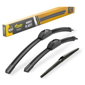 Raidbee® 26"+16" Windshield Wiper Blades with 12" Rear Wiper Blade Automotive Replacement Set for Toyota RAV4 2019 2020 2021 2022 2023 2024 – Genuine OEM Quality (Set of 3)