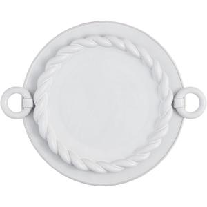 Mud Pie Twisted Round Nested Platter; small 11" dia | large 12 3/4" dia