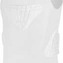 Kids Padded Compression Shirt Football Rib Protectors Chest Guard 4-Pads Padded Shirt Protective Gear for Baseball