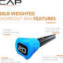 CAP Barbell Weighted Body Bar, 20 LB