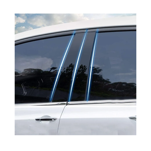 Fit for Toyota Tundra/Sequoia 2008-2021 Automobile Door Window Pillar Post Trim B Pillar Molding Trim 4Pcs