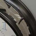 24 inch Illuminated Outdoor Clock for Patio, Waterproof with Thermometer - Large Night Light Wall Clock with Smart LED Sensor, Temperature and Humidity - Weatherproof & Easy to Read for Patio & Home