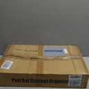 Pull out Cabinet Organizer, Expandable(12"-20") Heavy Duty Slide out Drawer Fixed with Adhesive Nano Film for Pots, Roll out Shelf Storage for Kitchen Base Cabinet Organization, Pantry, Bathroom (Black)