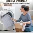 Heeyoo Large Dog Bed, Inflatable Dogs Bed for Large Dogs with Removable & Washable Cover, Orthopedic Dog Crate Pad with Anti-Slip Bottom, Portable Foldable Pet Bed for Indoor & Outdoor, Travel