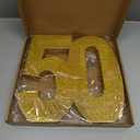 Usongshine11.8 Inch Gold Glitter Number Birthday Party Decorations, 50th Centerpiece Table Shining Golden Digit for New Year,Graduation,Bridal Shower,Thanksgiving,Halloween,Anniversary Party Supplies