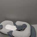 Rootling Baby Feeding Pillow, Anti-Overflow Feeding Pillow for Reducing Spit-Up, Safety Nursing Pillow, Baby Lounger Reflux Wedge Breastfeeding, Removable top and Bottom (Small, Black)