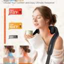 Neck Massager with Heat : Cordless Shoulder and Neck Massager for Pain Relief Deep Tissue - 3 Modes, 2 Intensity & 2 Heating Setting, Heated Kneading Massage Daily Comfort, Office and Home Use