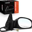 A-Premium Passenger Side Power Door Mirror - Compatible with Chrysler Sebring & Dodge Stratus, 2001-2006 - Non-Heated Non-Folding Outside Rear View Mirror Textured Black
