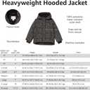 Amazon Essentials Girls Heavyweight Hooded Puffer Coat, Water-Resistant (4T, Navy)