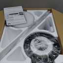 46" Low Profile Ceiling Fans with Lights and Remote, Black Indoor Ceiling Fan Light with Quiet Reversible DC Motor,Modern Flush Mount Ceiling Fans with Dimmable LED for Bedroom Kitchen