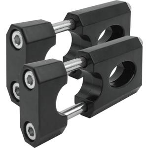 Handlebar Risers - 7/8" 22mm Motorcycle Handlebar Mount Clamp Risers, Handlebar Lift Clips for Razor MX650 Coleman Bt200x Ct200 Mega Moto 80/105 Mini Bikes SSR 125 Motorcycle Dirt Bike Pit Bike (Black)