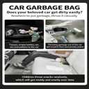 Car Trash Bags Hanging, 50 Pack Leakproof Waterproof Disposable Auto Garbage Bags